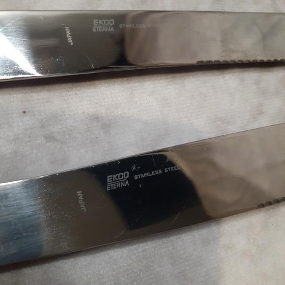 Ekco Eterna Gemini‎ Flatware Carving Cutlery Set 3 pcs Stainless Japan - Picture 5 of 10